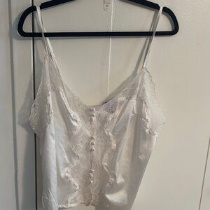 Savage X Fenty White Lace Tank Top